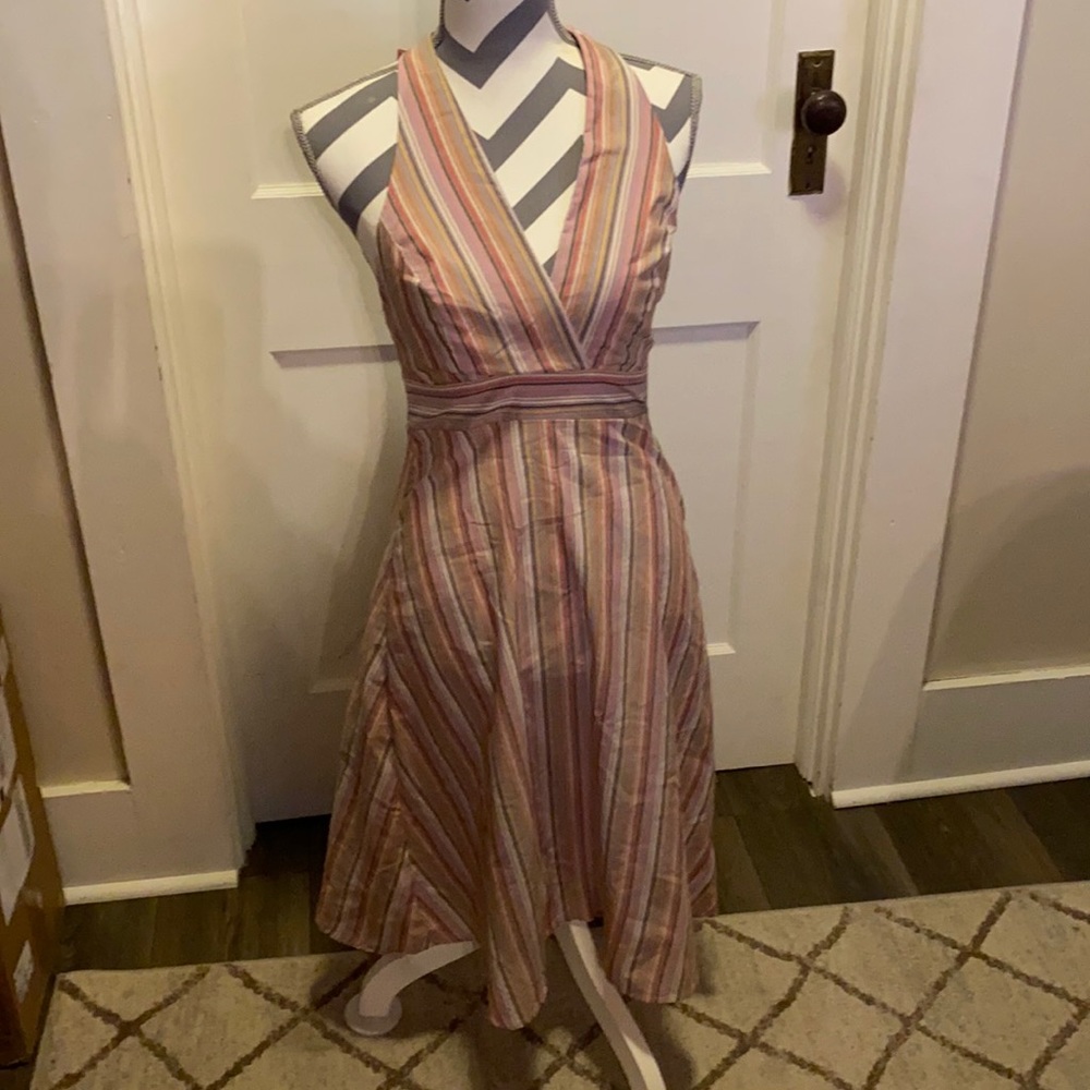 Striped Halter Dress